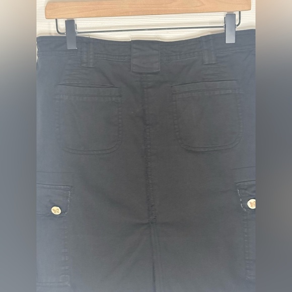 Women’s Black Love Stitch Skirt with Butterfly Buttons - Picture 9 of 15